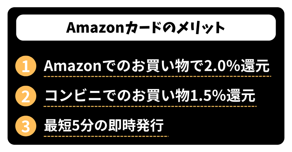 Amazonカードのメリット新
