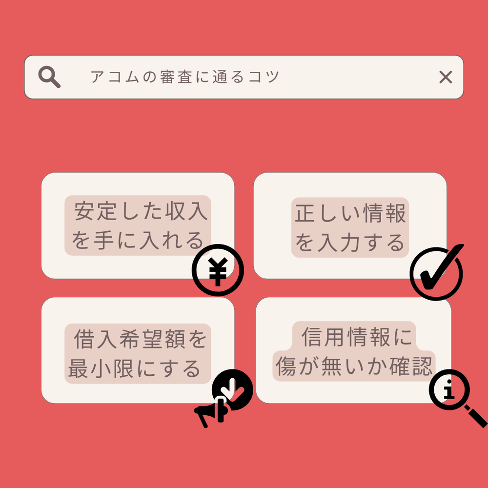 審査のコツ-アコム