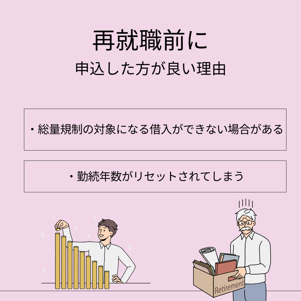 再就職前に借入申込する必要がある理由