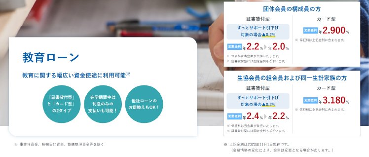 ろうきん教育ローンスクショ