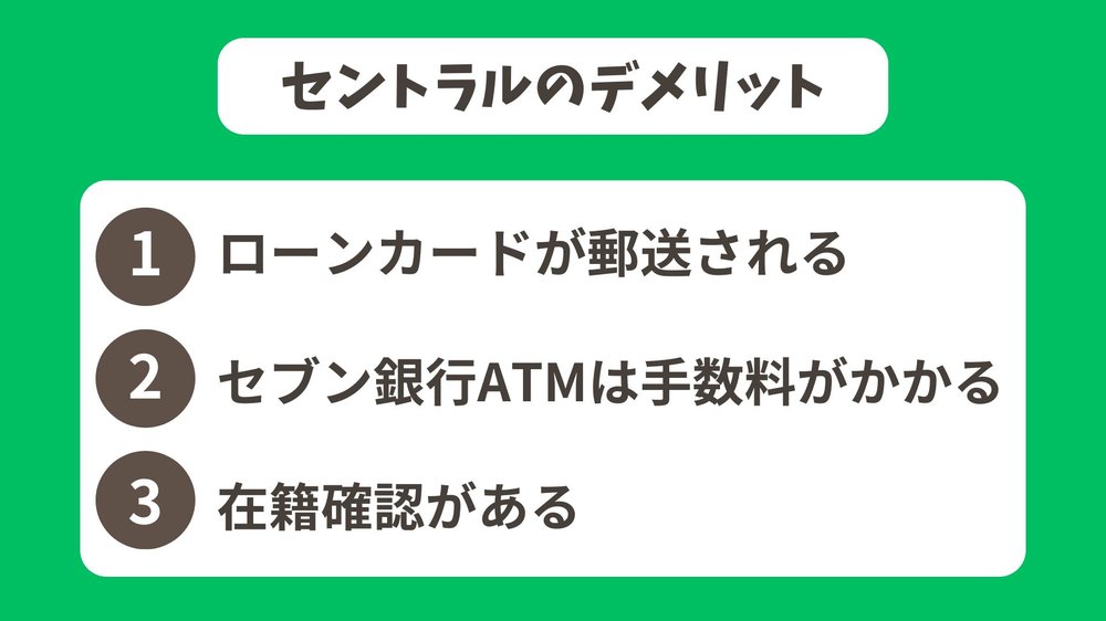 セントラルデメリット
